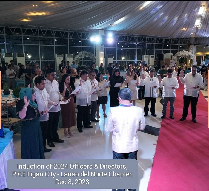 Induction of 2024 PICE Iligan City Lanao del Norte Chapter, Dec 8, 2023